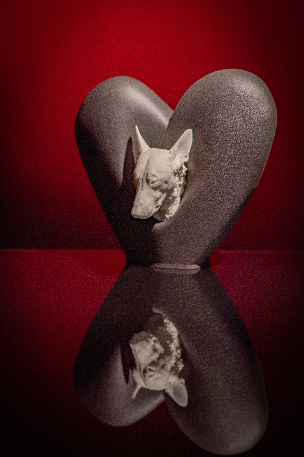 Luma One Tierurne - rote Ausführung